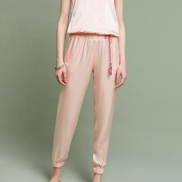 Anthropologie Drew Jumpsuit Pink Strapless Shimmer - Picture 7 of 8